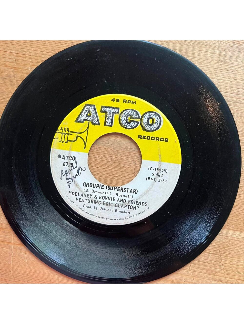 Delaney & Bonnie and Friends ft. Eric Clapton - Groupie(Superstar) 45rpm VG+ R89
